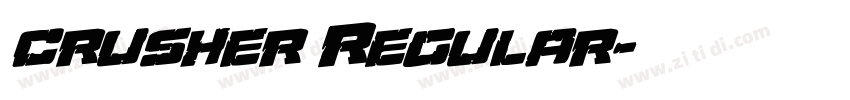 crusher Regular字体转换